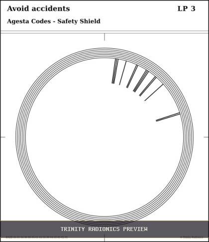 Avoid accidents Radial radionics card preview