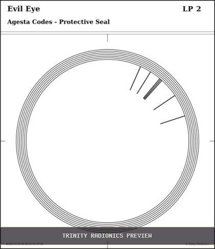 Evil Eye Radial radionics card preview