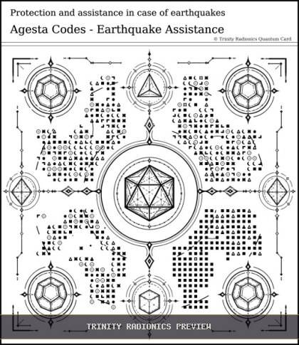 Protection and assistance in case of earthquakes Quantum radionics card preview