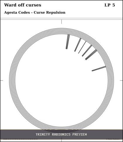 Ward off curses Radial radionics card preview