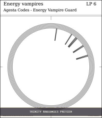 Energy vampires Radial radionics card preview